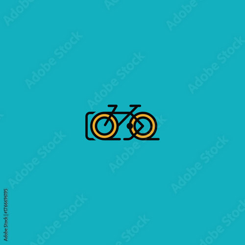Bicycle Shopping Tag. Creative logo design.