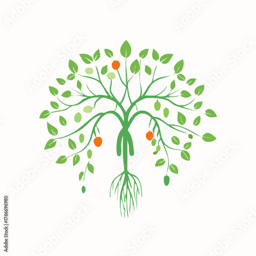 Vibrant Tree of Life - A Symbol of Growth and Nature.