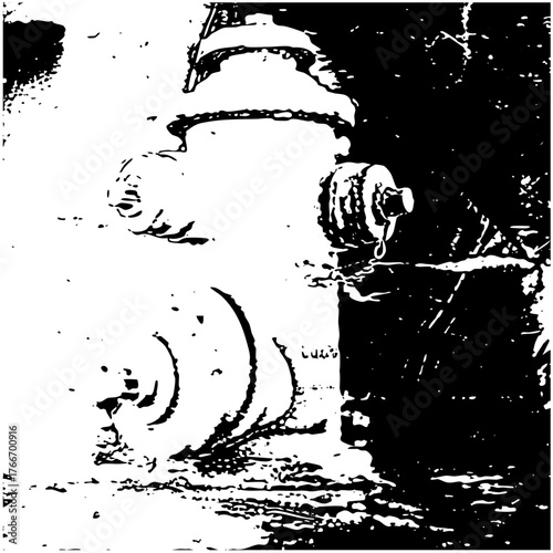 Spray paint can spraying graffiti art on a brick wall