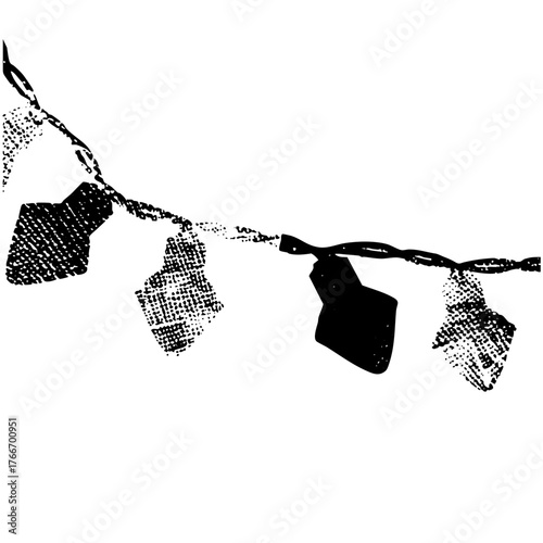 String lights illuminate festive celebrations during nighttime events