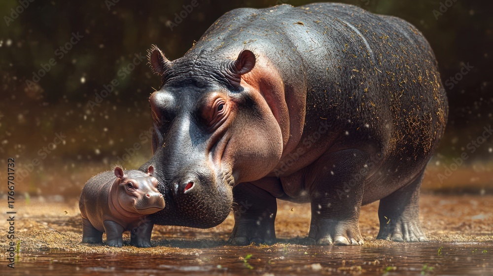 Fototapeta premium Hippopotamus in water