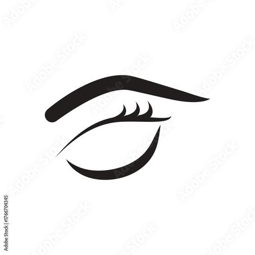 eye  logo icon illustration flat
