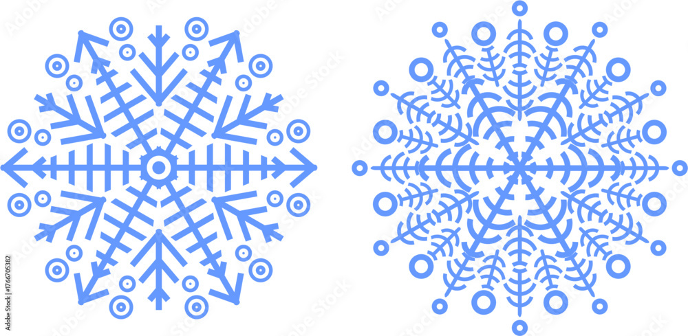 Fototapeta premium snowflake vector background illustration