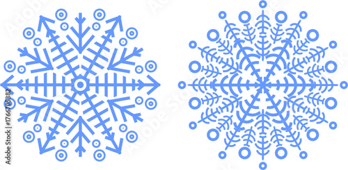 snowflake vector background illustration