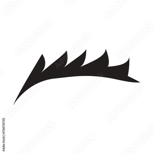 eyelash  logo icon illustration flat