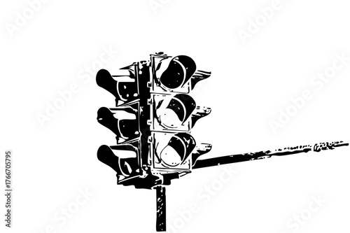 Traffic light illuminates intersection safety during daytime commutes