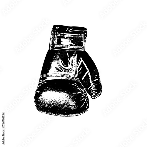 Boxing gloves display strength in competition