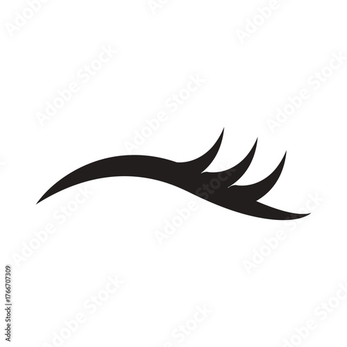 eyelash  logo icon illustration flat