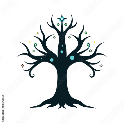 vector tree silhouette