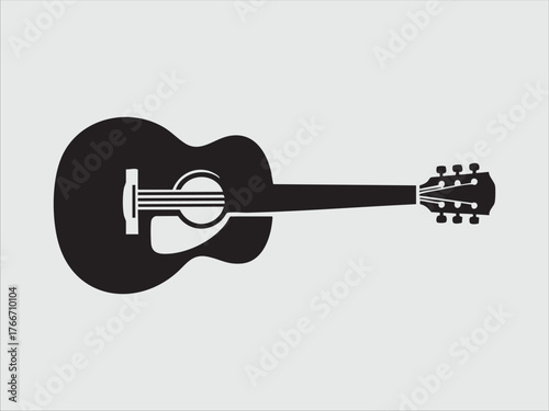 guitar vector illustration minimalist icon