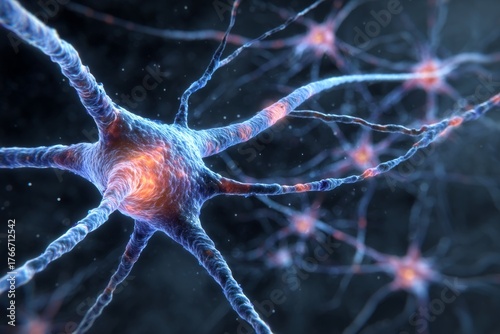 Gamma-aminobutyric acid (GABA) acts as a calming neurotransmitter, reducing neuronal excitability.