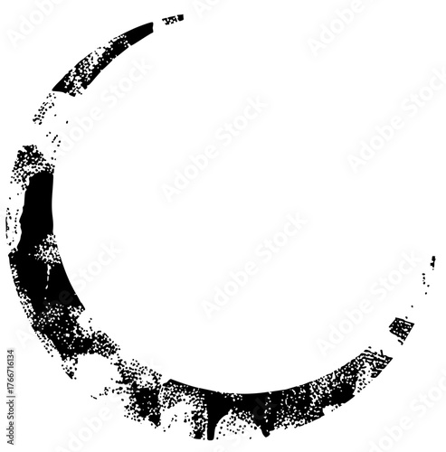 Circle reveals abstract texture in design