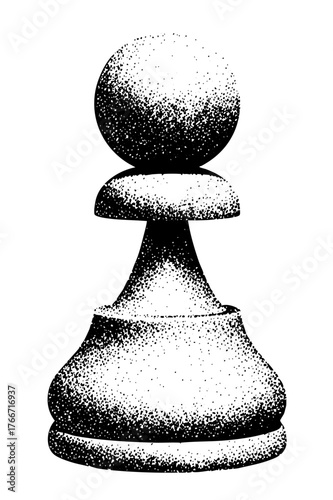 Chess Piece Illustrates Strategy in Competition
