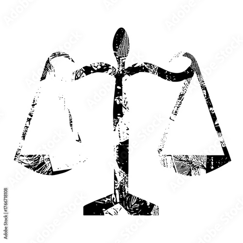Scales of Justice Balance Equity in Law