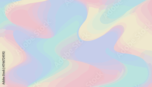 Soft, ethereal pastel gradient background with smooth, flowing waves of color, creating a dreamy and tranquil atmosphere perfect for modern design projects and digital art.