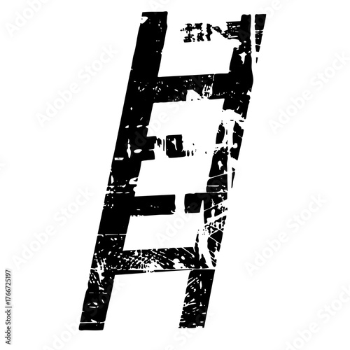 Number Seven Distressed Texture for Graphic Design