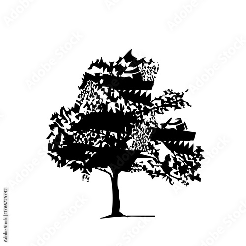 Tree Illustrates Growth in a Forest