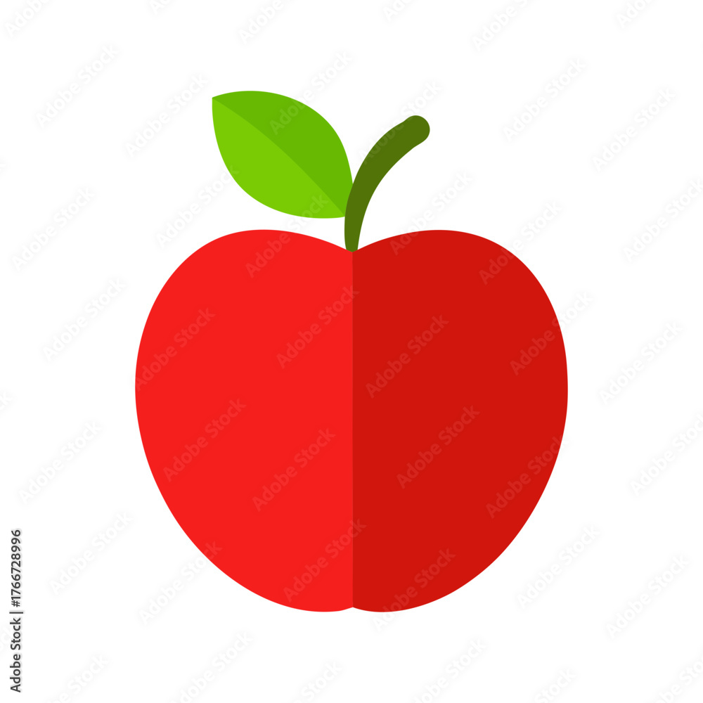 Fototapeta premium red apple icon