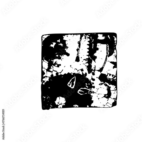 Abstract shapes interact dynamically in a composition