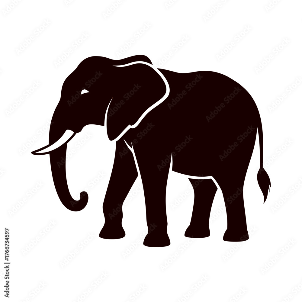 Fototapeta premium elephant vector illustration