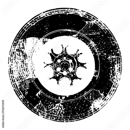 Wheel Illustrates Damage Automotive