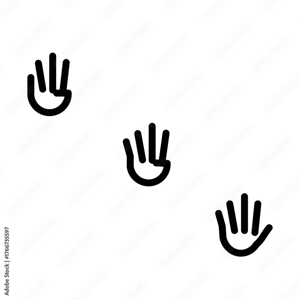 Obraz premium Hand icon