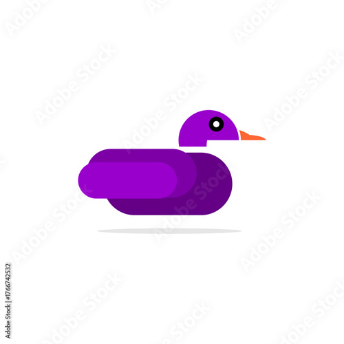 cute and unique of purple Duck