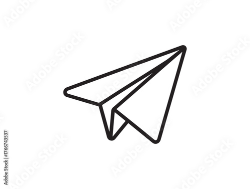Clean Vector Telegram Icon 2D Design