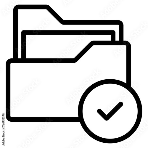 folder with checkmark icon