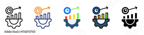Productivity Management Icon Multiple Style Collection Set 
