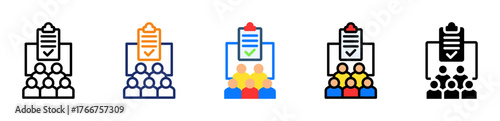 Task Organization Icon Multiple Style Collection Set 