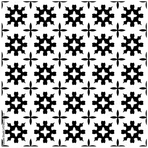 Abstract texture for fabric print, card, table cloth, furniture, banner, cover, invitation, decoration, wrapping. seamless repeating pattern.Black and white pattern.