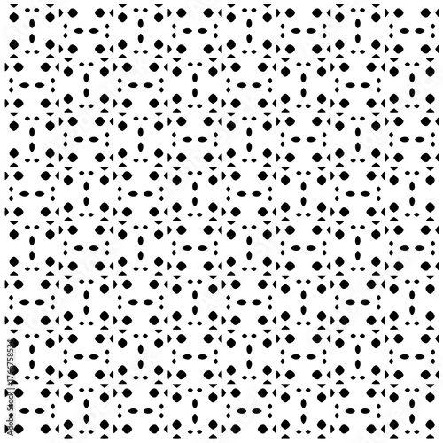  Abstract texture for fabric print, card, table cloth, furniture, banner, cover, invitation, decoration, wrapping. seamless repeating pattern.Black and white pattern.