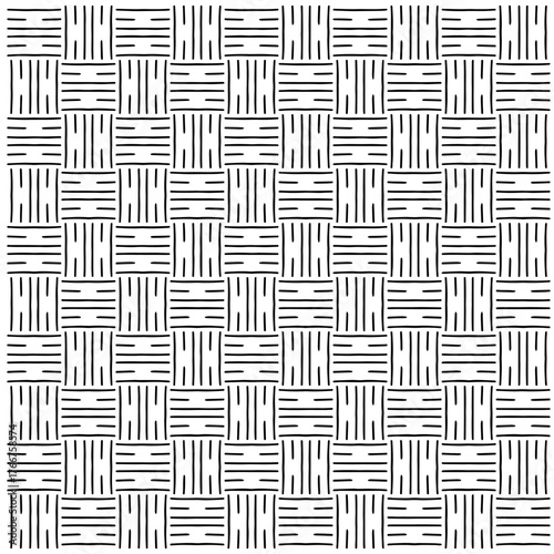  Abstract texture for fabric print, card, table cloth, furniture, banner, cover, invitation, decoration, wrapping. seamless repeating pattern.Black and white pattern.