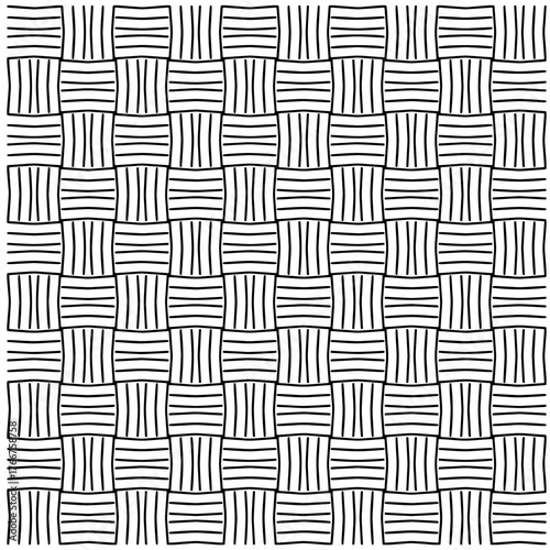  Abstract texture for fabric print, card, table cloth, furniture, banner, cover, invitation, decoration, wrapping. seamless repeating pattern.Black and white pattern.