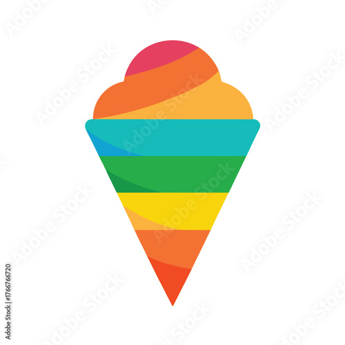 vector illustration of a rainbow