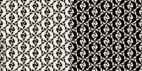 Geometric Patterns Set Contrast Colors