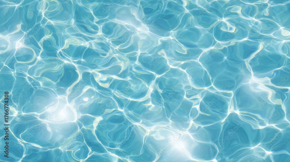 Obraz premium Sunlit water surface with rippled patterns. AI image