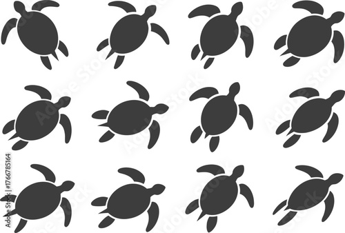 Sea turtle pattern background seamless ocean animal wildlife marine design art