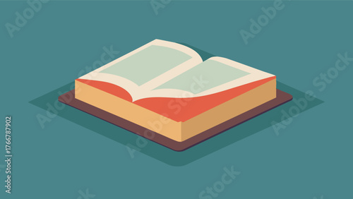 A book sits untouched on the table a reminder of the elderly persons declining cognitive abilities.. Vector illustration