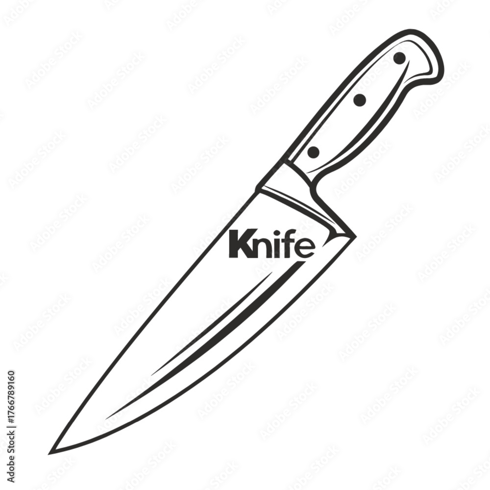 Obraz premium knife isolated on white background