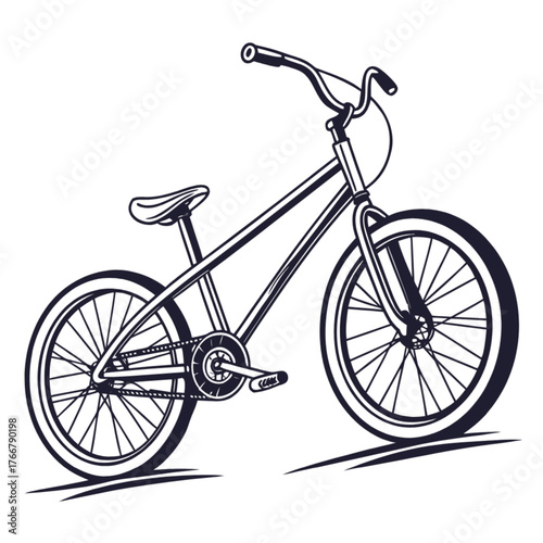 vintage bicycle silhouette