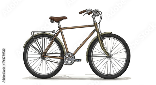 bicycle isolated on white