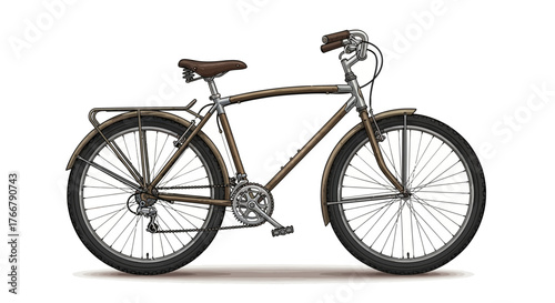 bicycle isolated on white