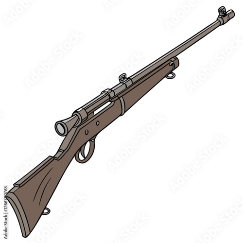 assault rifle vector