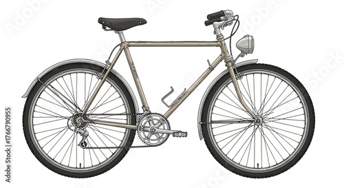 bicycle isolated on white