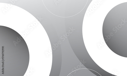Black and white background with circles. Vector illustration
