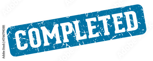 completed rectangular sign. completed stamp