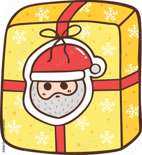 gift box cartoon doodle hand drawn