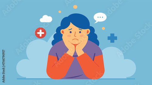 A caregiver experiencing financial strain due to having to take time off work to provide care resulting in added stress and pressure to make ends meet.. Vector illustration